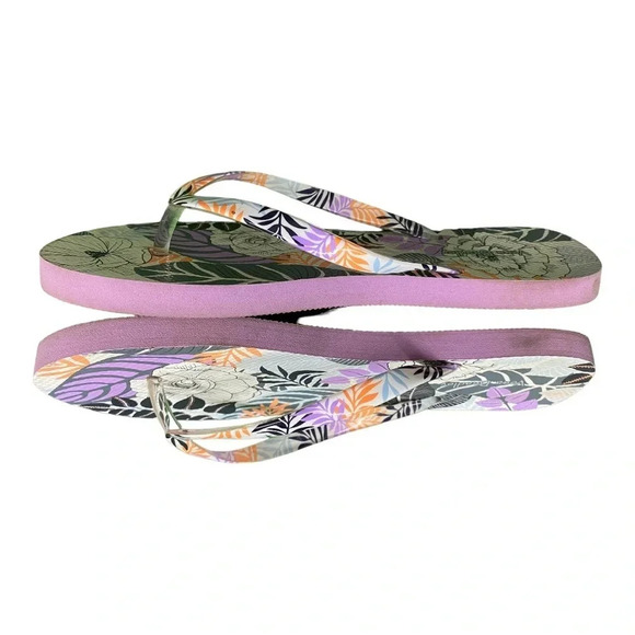 Vera Bradley floral thing flip flop size 7/8 - Picture 4 of 8